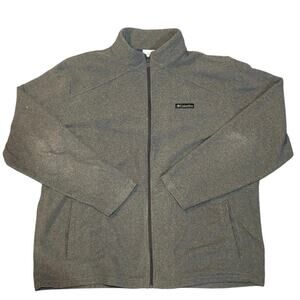Columbia Dark Grey Zip Up Jacket with Pockets Size 3XT